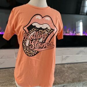 The Rolling Stones women’s Orange Graphic T-Shirt size XL